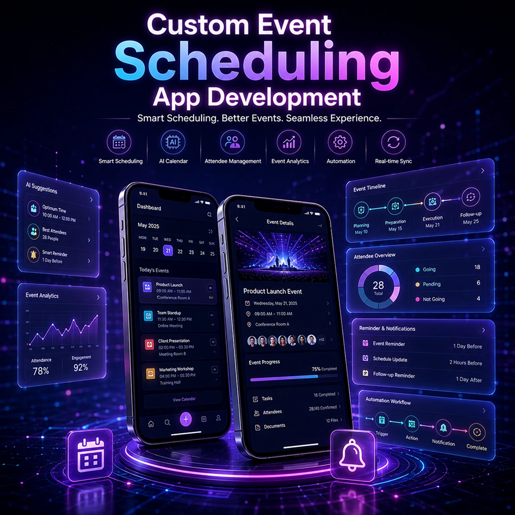 Event scheduling apps development services